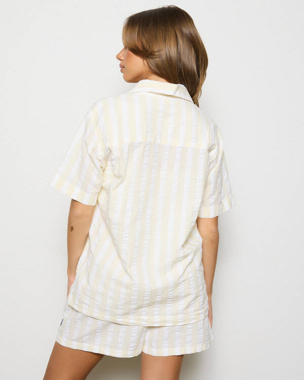 Afends Splice Organic Short Sleeved Shirt for Womens