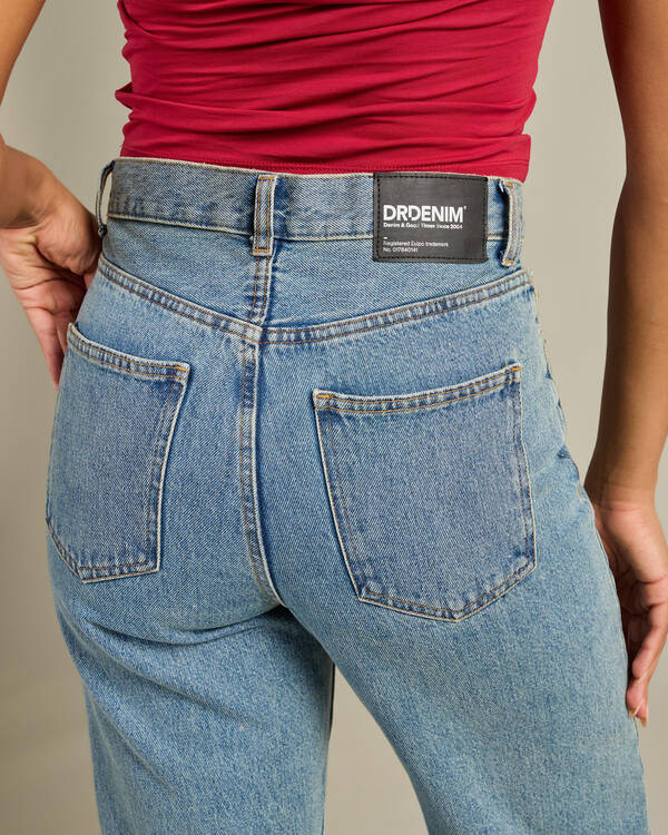 Dr Denim Echo High Straight Jeans for Womens