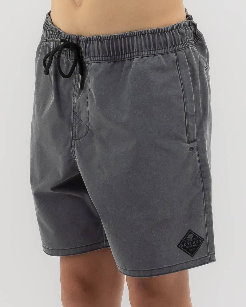 Skylark Boys' Ridge Elastic Waist Shorts for Mens