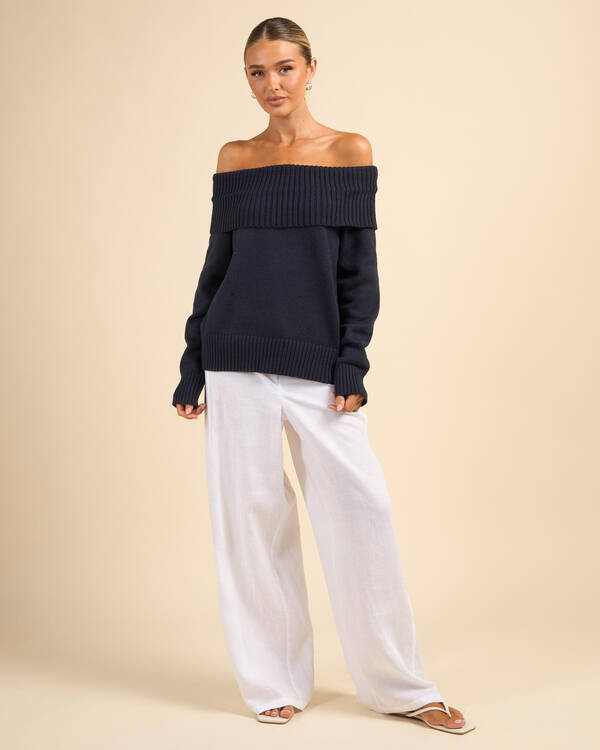 Ava And Ever Veriti Off Shoulder Knit Jumper for Womens
