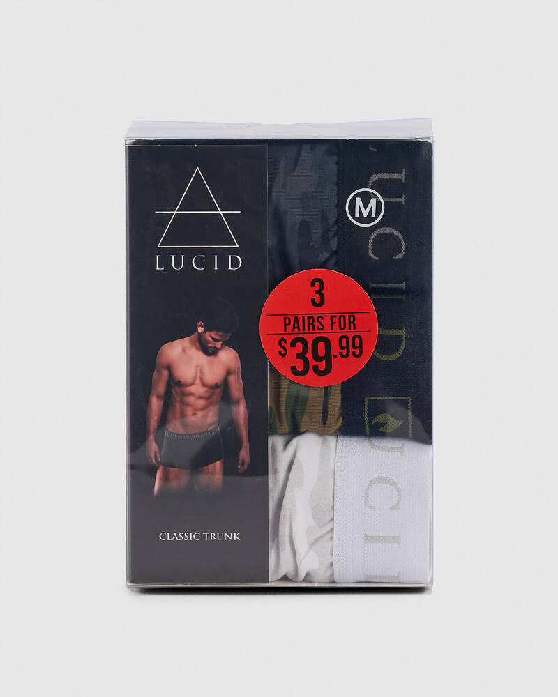 Lucid Camouflaged Fitted Boxer Shorts 3 Pack for Mens