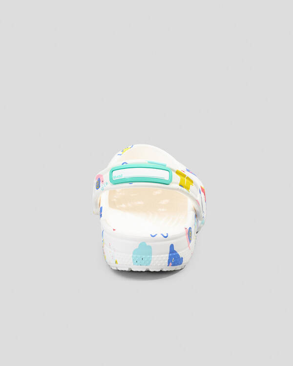 Crocs Kids' Classic Doodle Print Clogs for Unisex