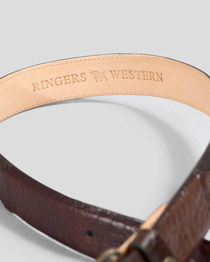 Ringers Western Longreach Leather Belt for Mens