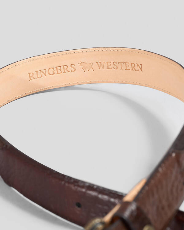 Ringers Western Longreach Leather Belt for Mens
