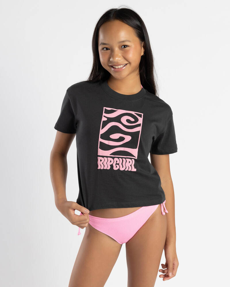 Rip Curl Girls' Sun Sol Logo Crop T-Shirt for Womens