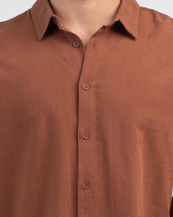 Rhythm Classic Linen Long Sleeve Shirt for Mens
