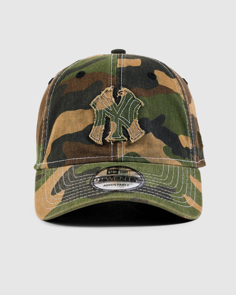 New Era Frayed Woodland Camo New York Yankees 9Twenty Cap for Mens