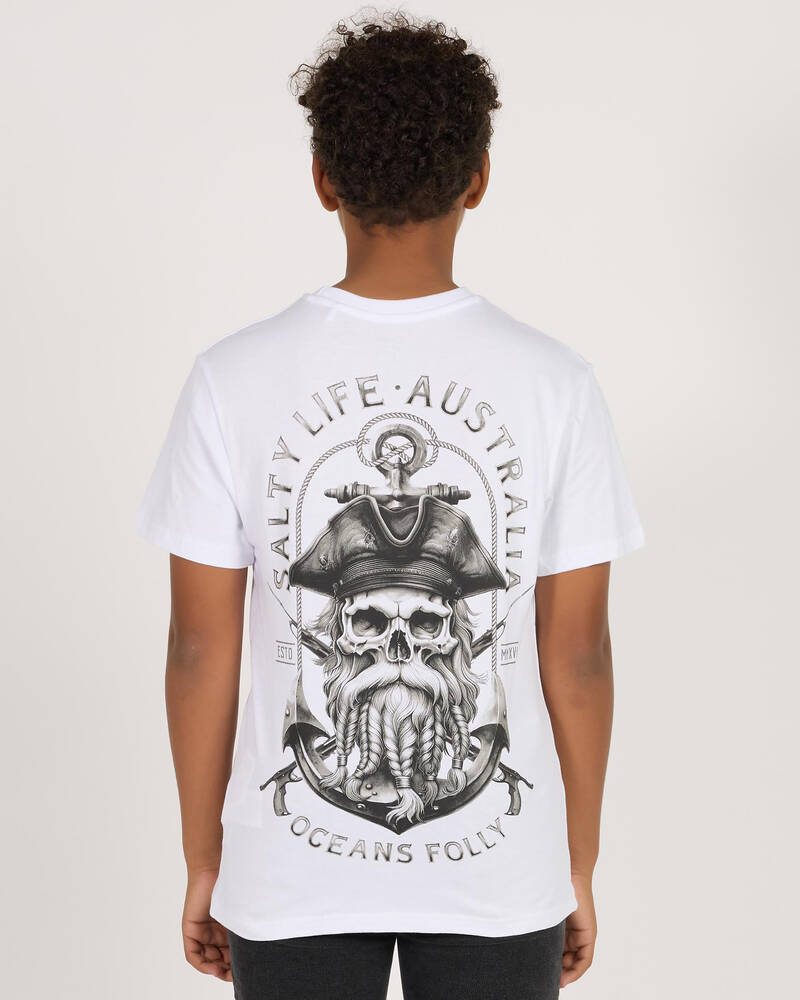 Salty Life Boys' Captain T-Shirt for Mens