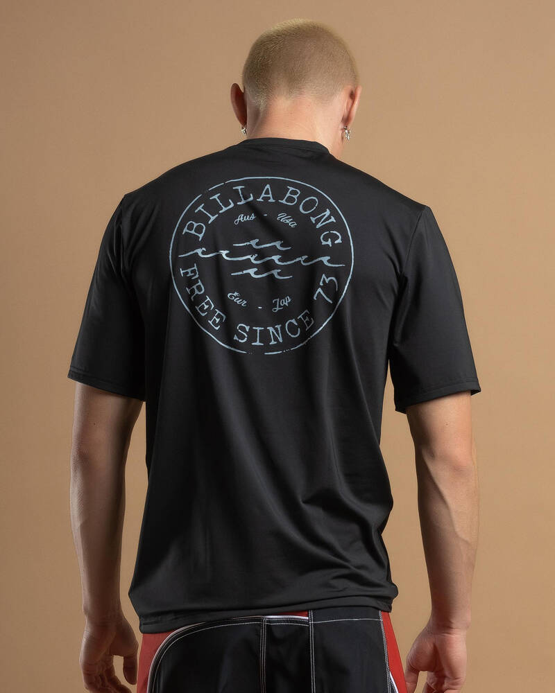 Billabong Big Wave Daz Short Sleeve Rash Vest for Mens