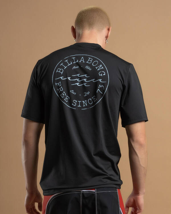 Billabong Big Wave Daz Short Sleeve Rash Vest for Mens