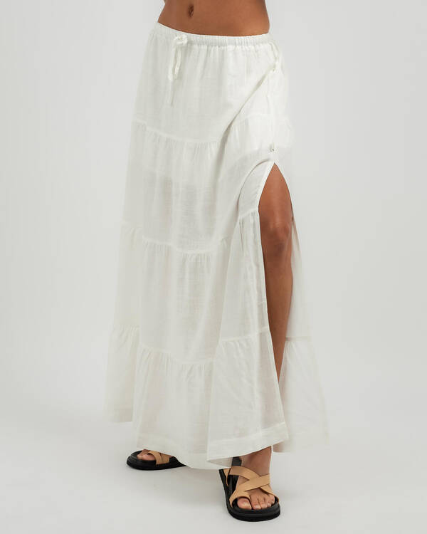Rhythm Classic Tiered Maxi Skirt for Womens