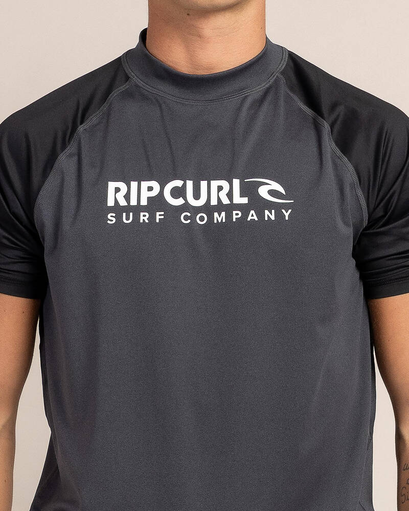 Rip Curl Shock Short Sleeve Rash Vest for Mens