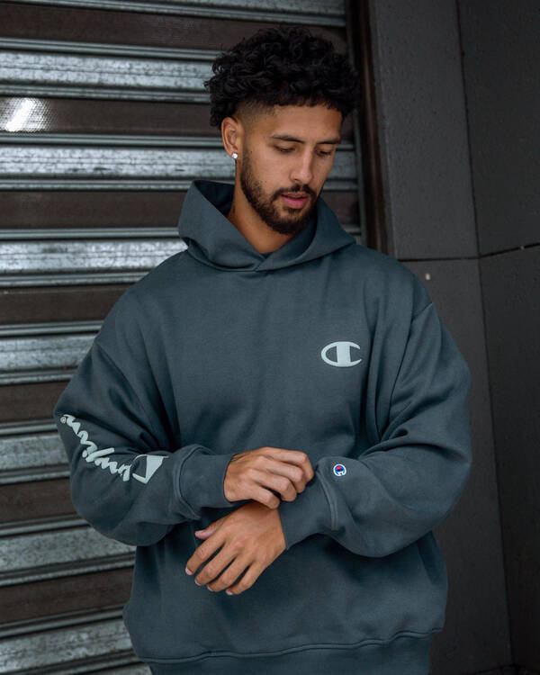 Champion Legacy Puff Script Hoodie for Mens