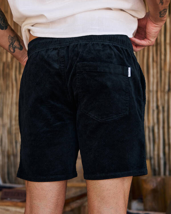 Skylark Texture Elastic Waist Shorts for Mens