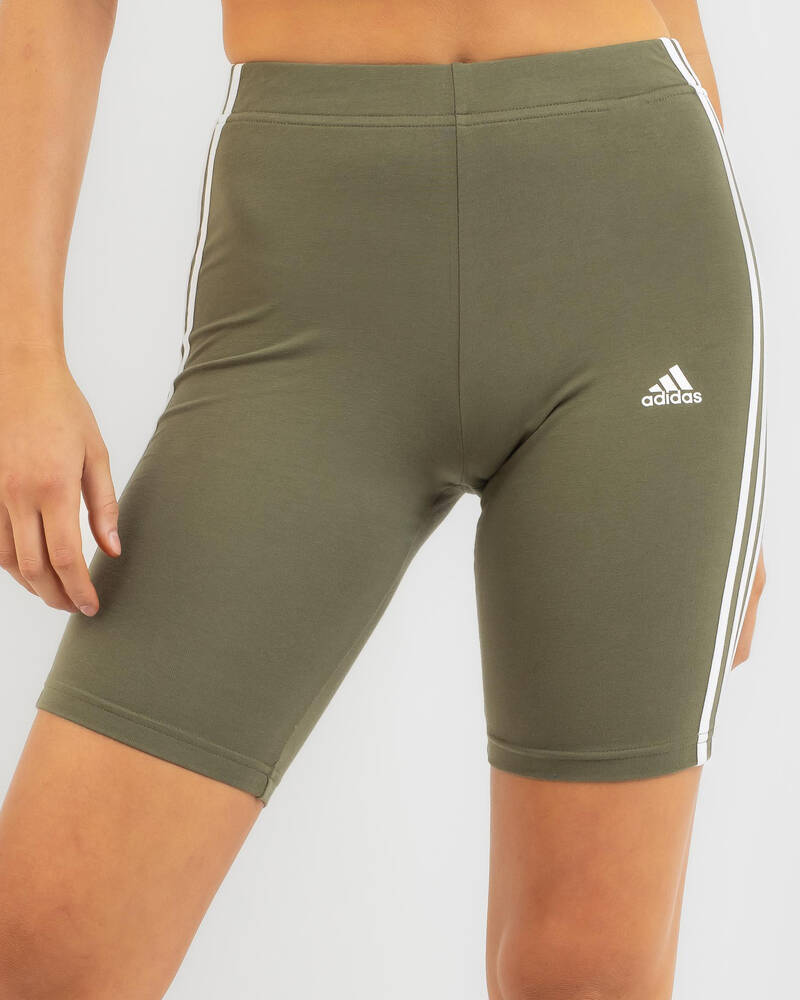 adidas Essentials 3 Stripe Bike Shorts for Womens