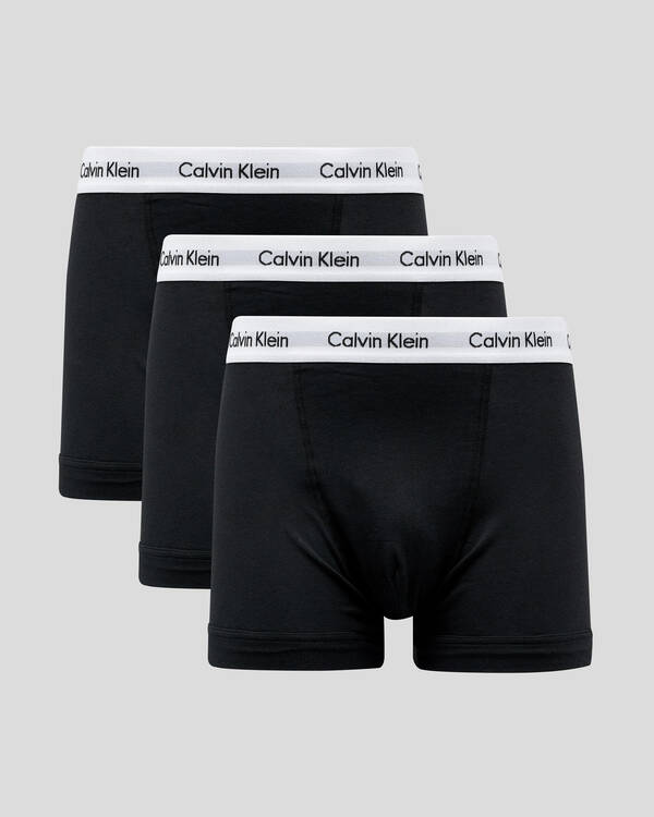 Calvin Klein Cotton Stretch Trunks 3 Pack for Mens