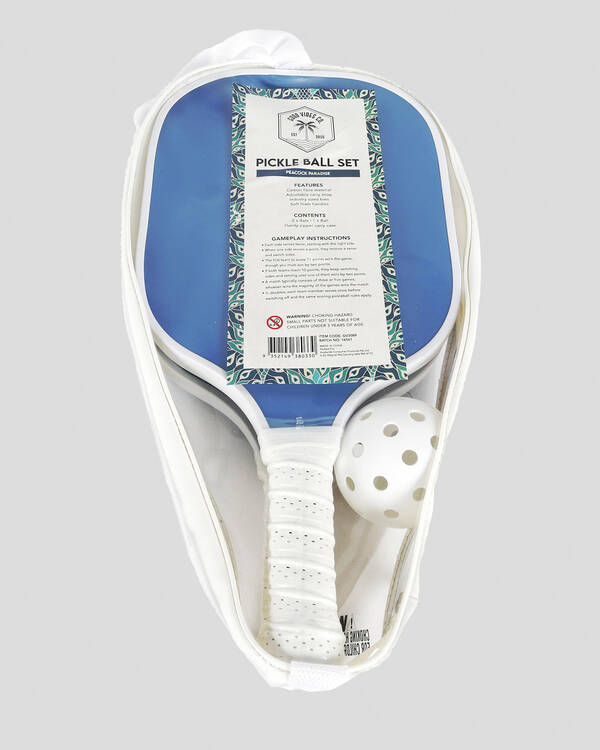Get It Now Peacock Pickle Ball Set for Unisex