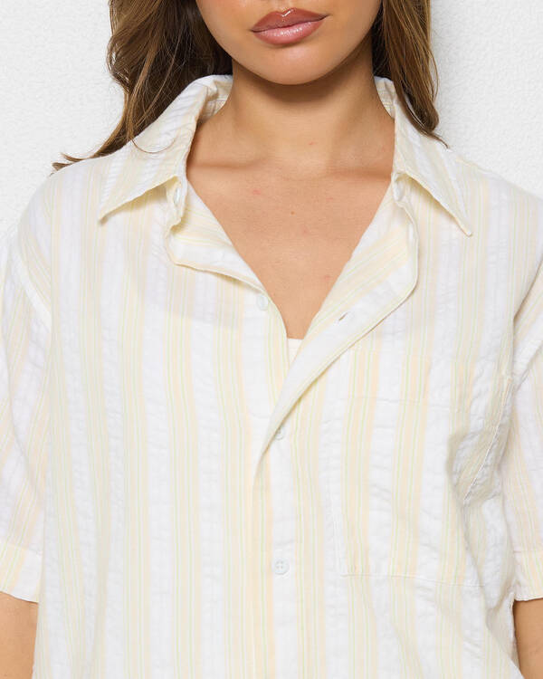 Afends Splice Organic Short Sleeved Shirt for Womens