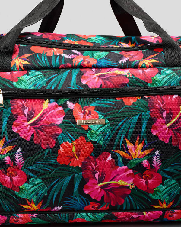 Mooloola Hibiscus Large Wheeled Travel Bag for Womens