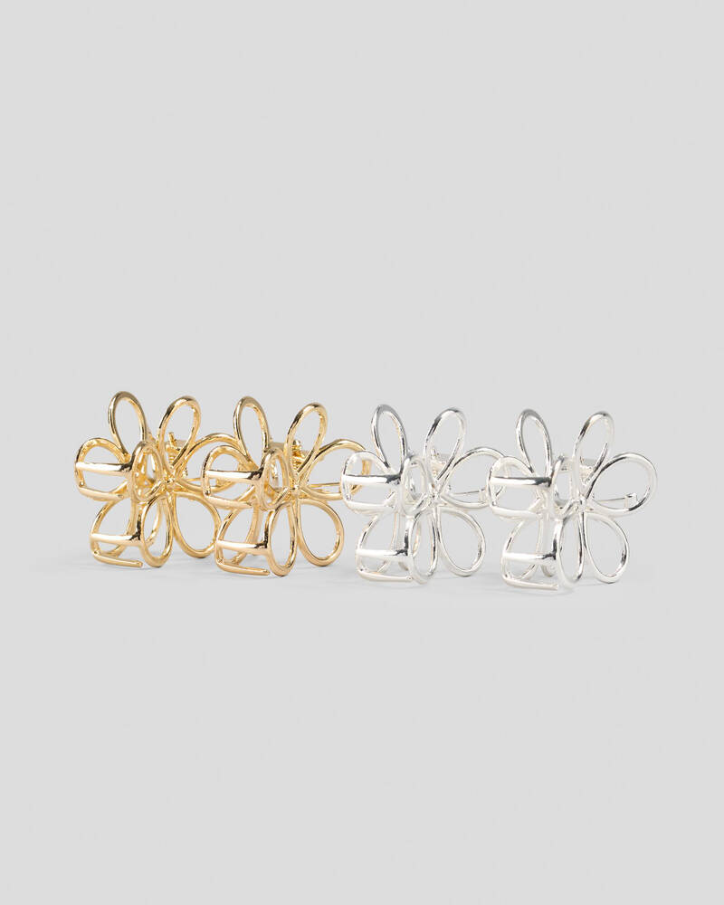 Karyn In LA Baby Jordy Flower Hair Claw Clip Pack for Womens