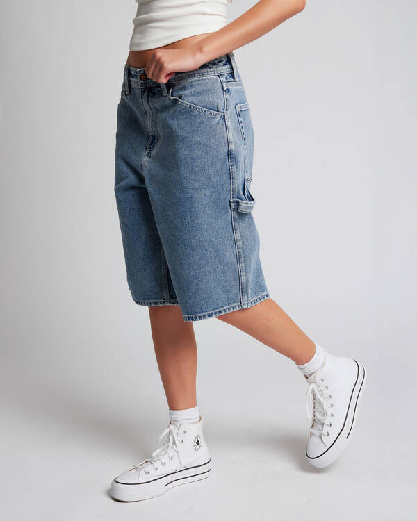 RVCA Chainmail Denim Shorts for Womens
