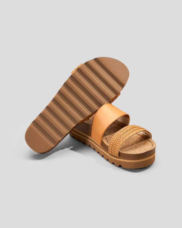 Reef Womens Cushion Vista Hi Slide Sandals for Womens