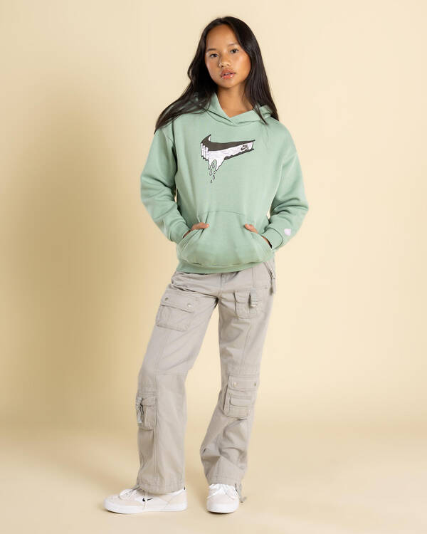 Nike Girls' SB Graphic Oversized Pullover Hoodie for Womens