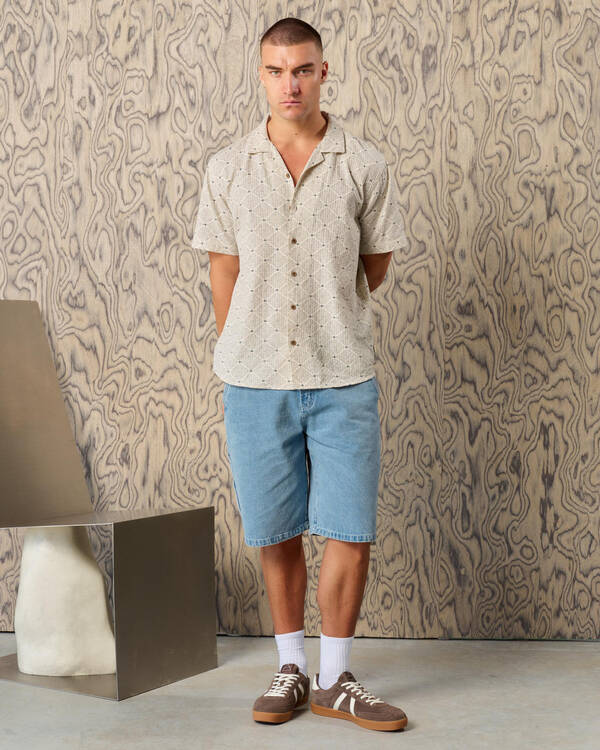 Lucid League Denim Walk Shorts for Mens