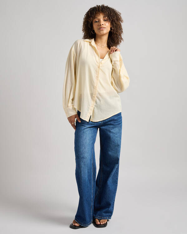 Mooloola Carlie Stripe Long Sleeve Shirt for Womens