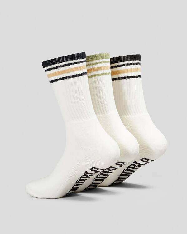S-Double Stripe S-Dot Socks 3 Pack for Mens