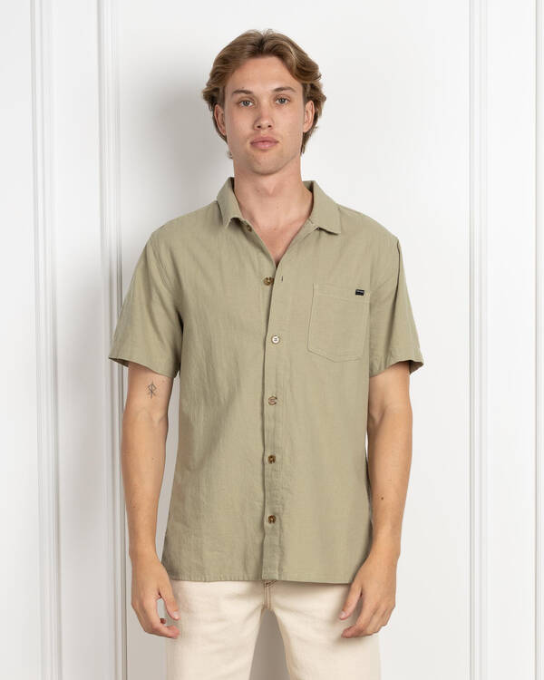 Rhythm Flag Short Sleeve Shirt for Mens
