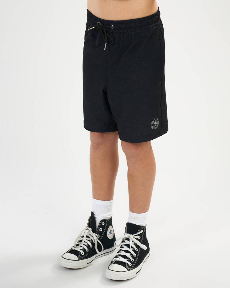 Salty Life Boys' Anchor Point Elastic Waist Shorts for Mens