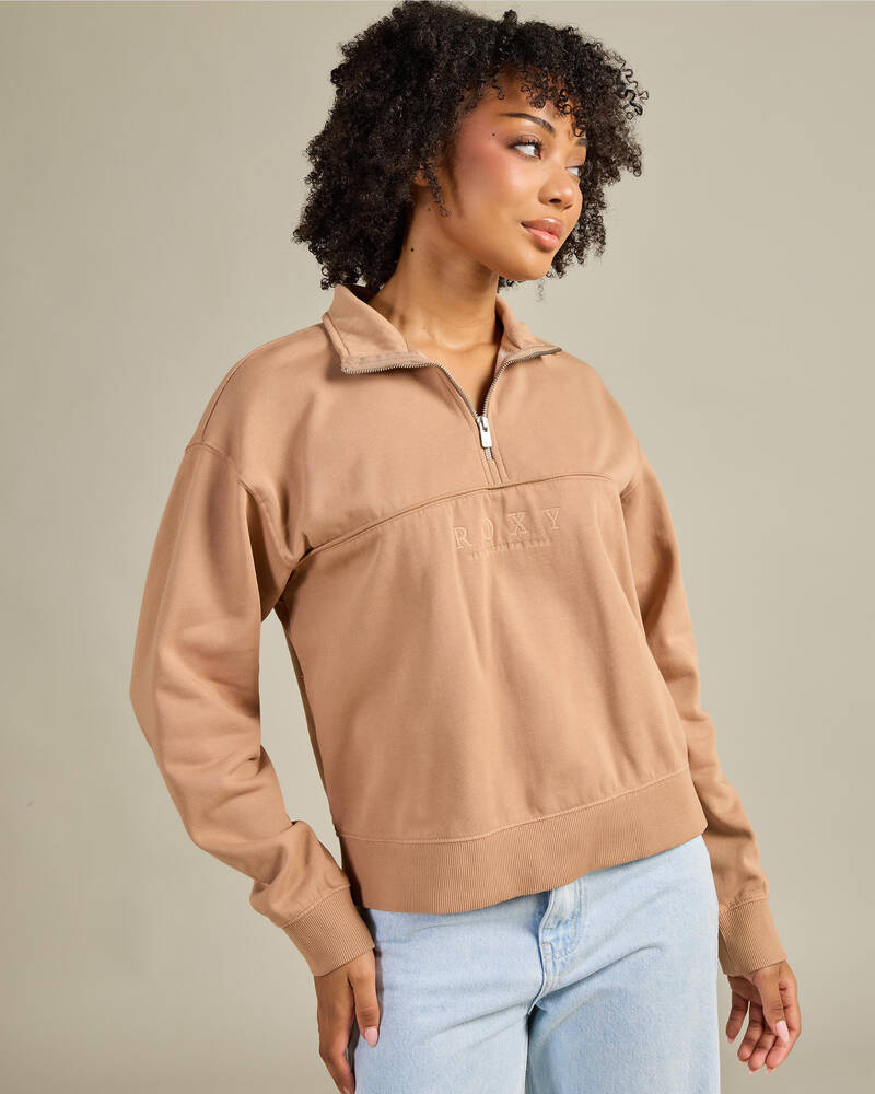Roxy Our Town Zip Through Sweatshirt for Womens
