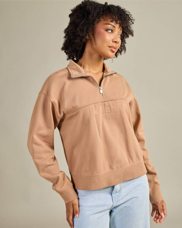 Roxy Our Town Zip Through Sweatshirt for Womens