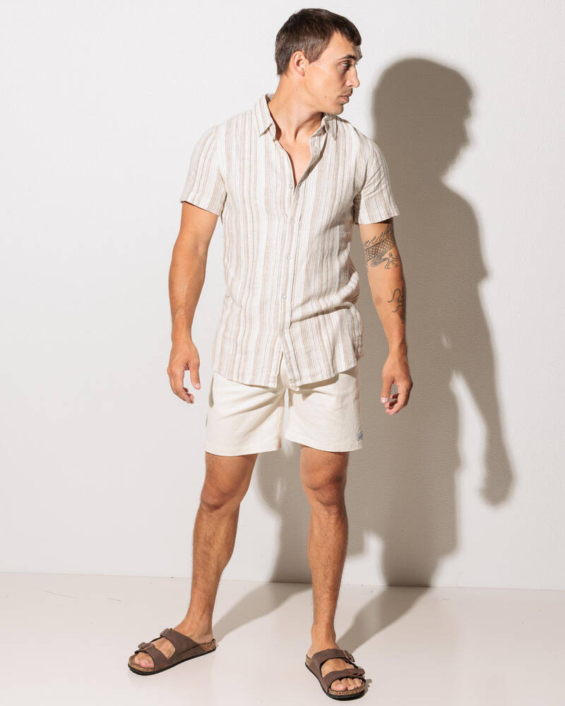 Lucid Sediment Short Sleeve Shirt for Mens