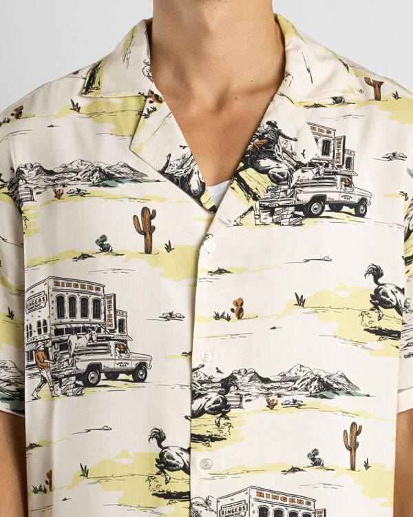 Ringers Western Rodeo Short Sleeve Shirt for Mens