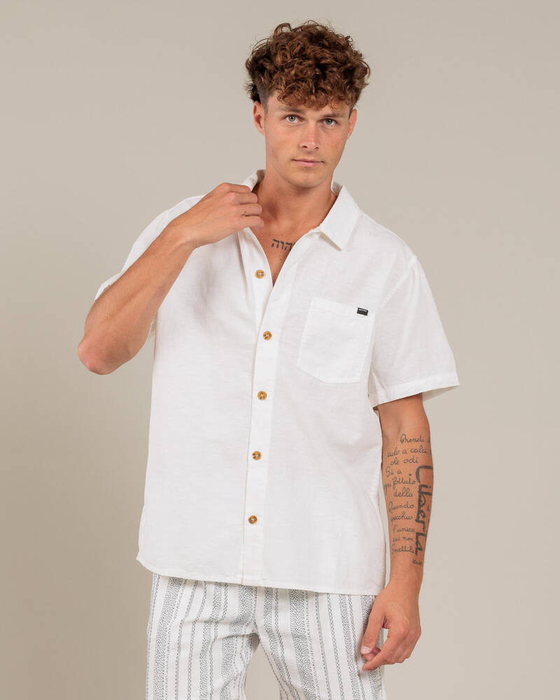 Rhythm Flag Short Sleeve Shirt for Mens