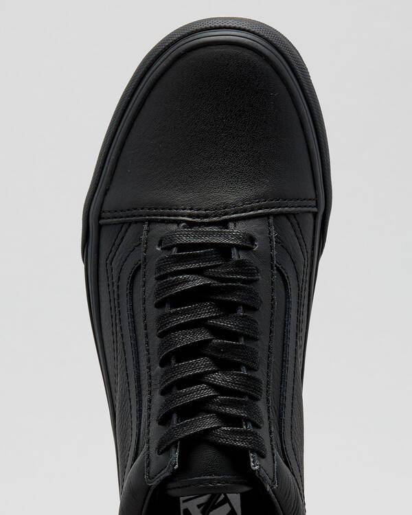 Vans Womens Old Skool Leather Shoes for Womens