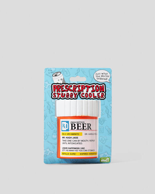 MDI Beer Prescription Stubby Cooler for Mens
