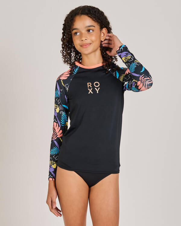 Roxy Girls' Active Long Sleeve Rash Vest for Womens