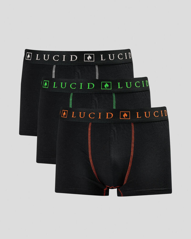 Lucid Pop Art Fitted Boxer Shorts 3 Pack for Mens