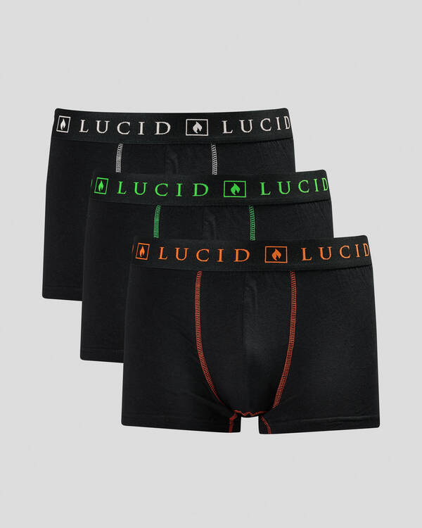 Lucid Pop Art Fitted Boxer Shorts 3 Pack for Mens
