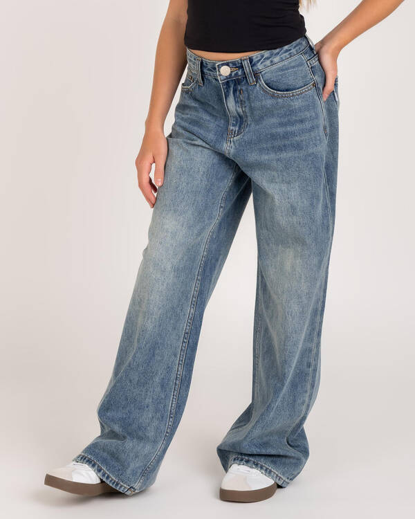 Girls' Soho Wide Leg Jeans