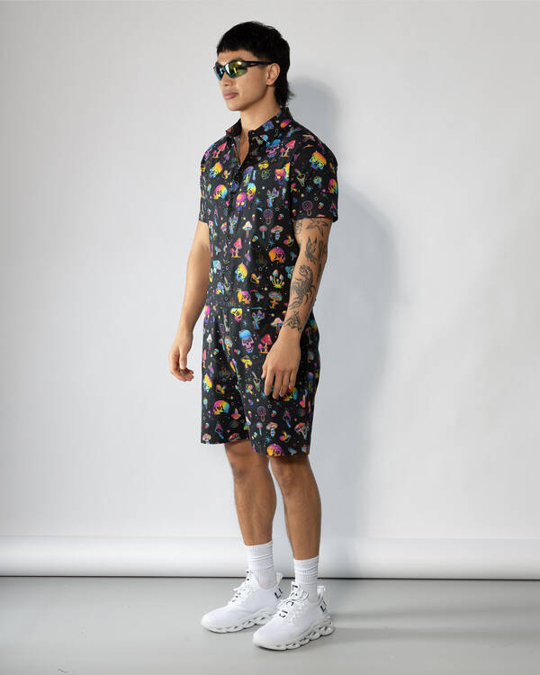 Lucid Mushroom Universe Romper for Mens