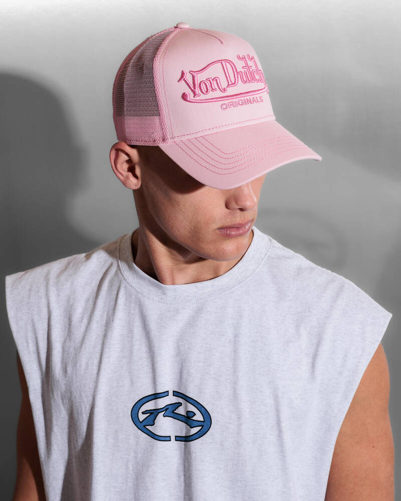 Von Dutch Big Signature Trucker Cap for Unisex