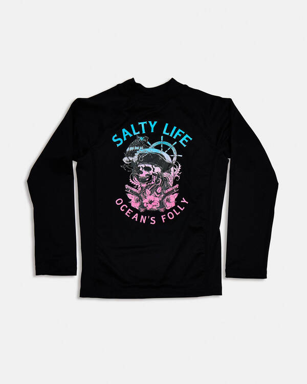 Salty Life Toddlers' Sea Tales Long Sleeve Rash Vest for Mens