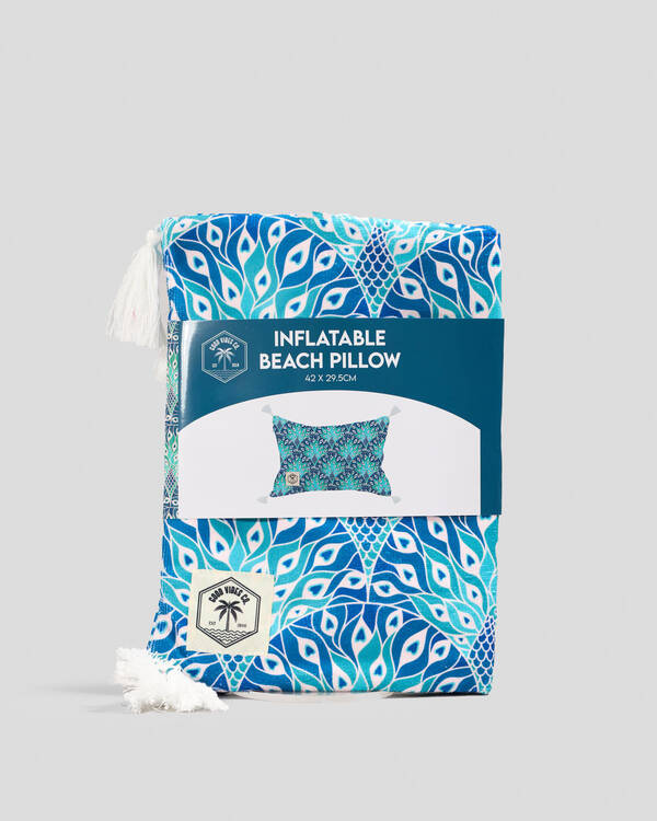 Mooloola Peacock Inflatable Beach Pillow for Womens
