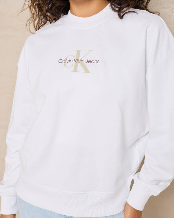 Calvin Klein Monologo Crewneck Sweatshirt for Womens