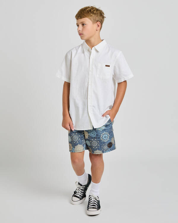 Skylark Boys' Spiral Elastic Waist Shorts for Mens