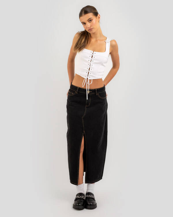 Ava And Ever Joey Lace Up Corset Top for Womens